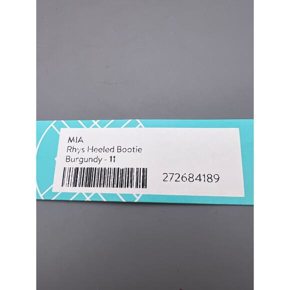 Mia Rhys Womens Burgundy Red Suede Back Zipper Heeled Ankle Booties Size 11 M - Picture 13 of 13